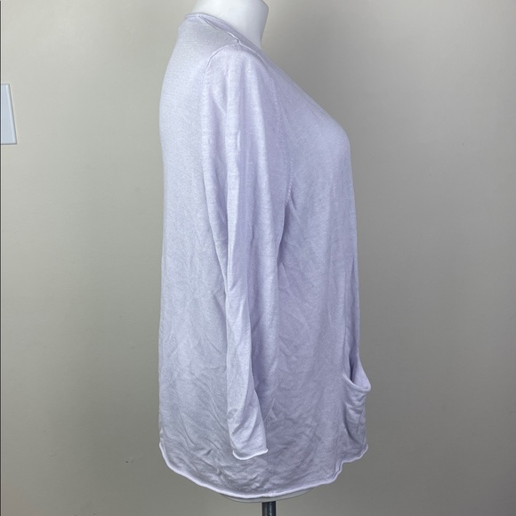 J.Jill Open Front Sweater Light Purple - Picture 4 of 7